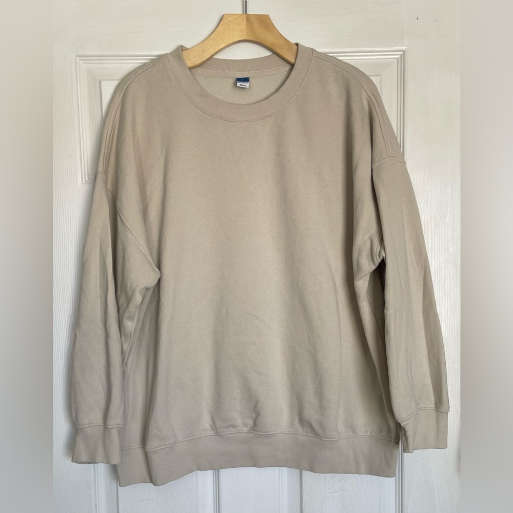 Cozy Crewneck Drop-Shoulder Sweatshirt